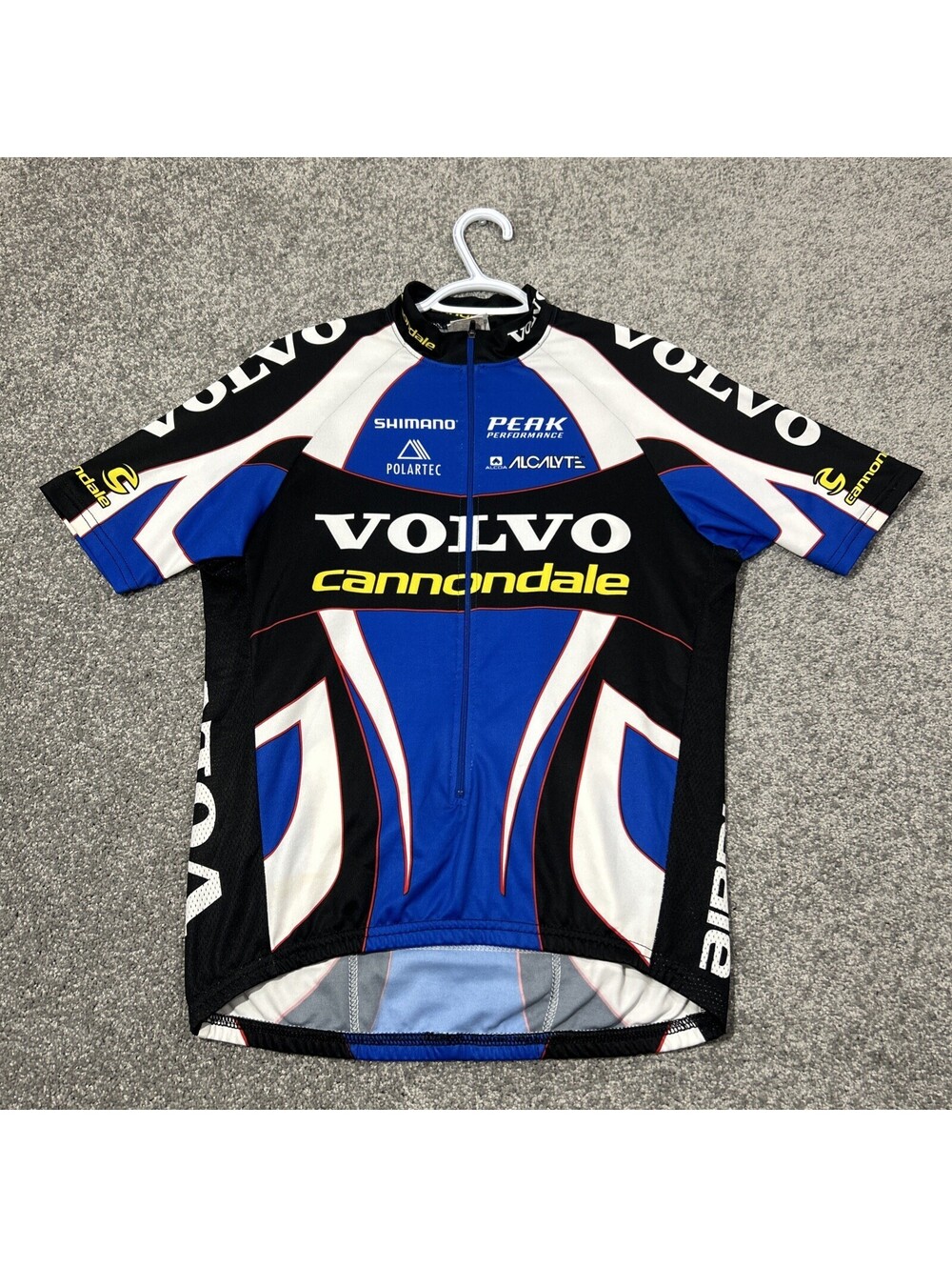 RARE Vintage 2002 Team Volvo Cannondale Shimano MTB Jersey M Blue